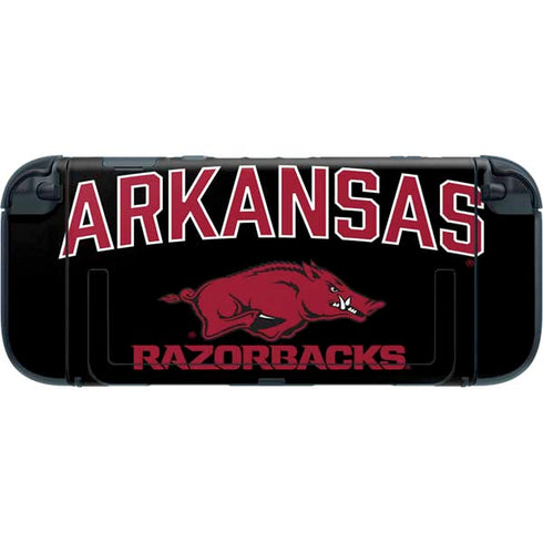 University of Arkansas-Fayetteville Razorbacks Black Nintendo Switch 2 (2025) with Joy-Con Skin
